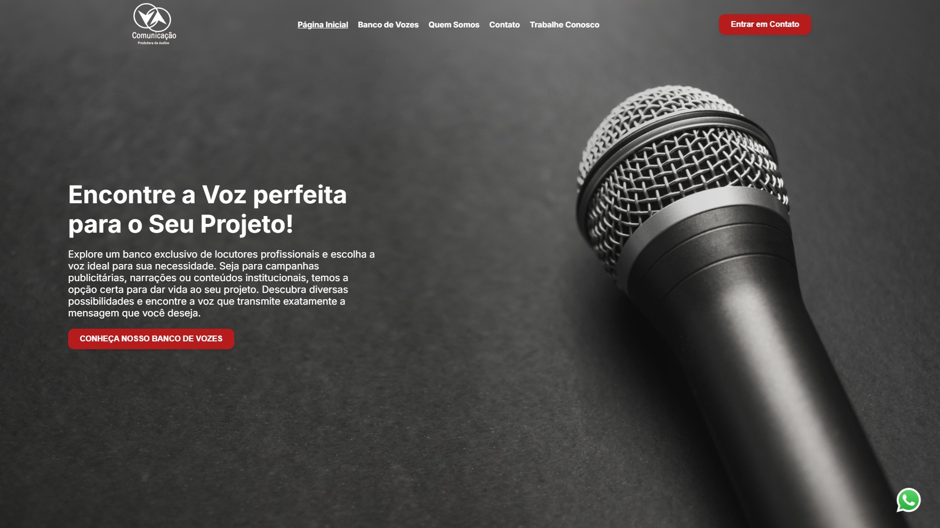 Criação WebSite com Banco de Vozes