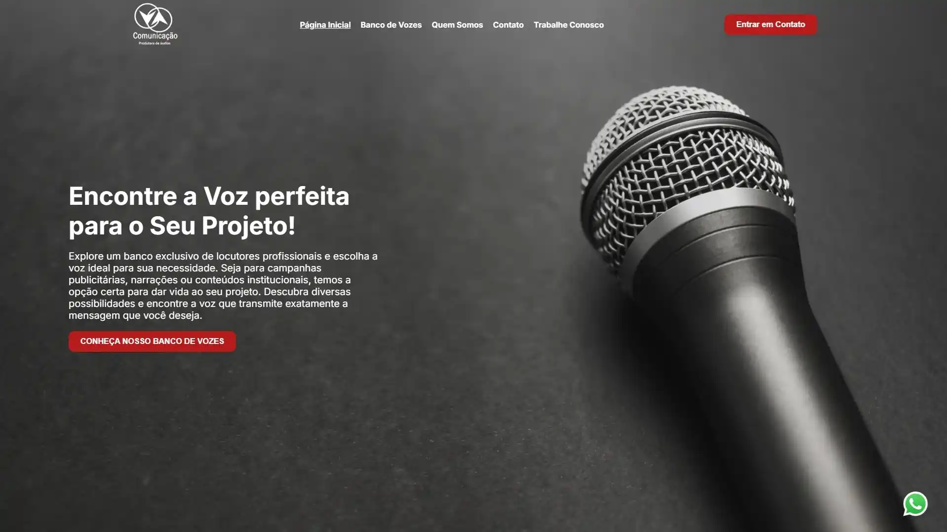 Criação WebSite com Banco de Vozes